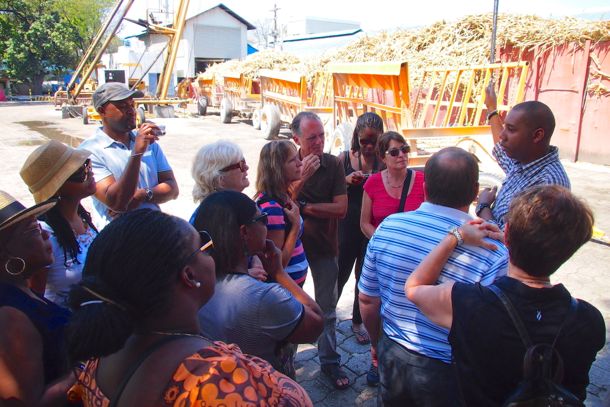 Canadian Visitors to Haiti Touring the Rhum Barbancourt Distillery | SBPR