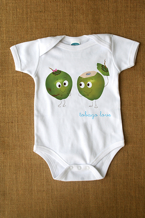 ESPjr Tobago love coconut onesie