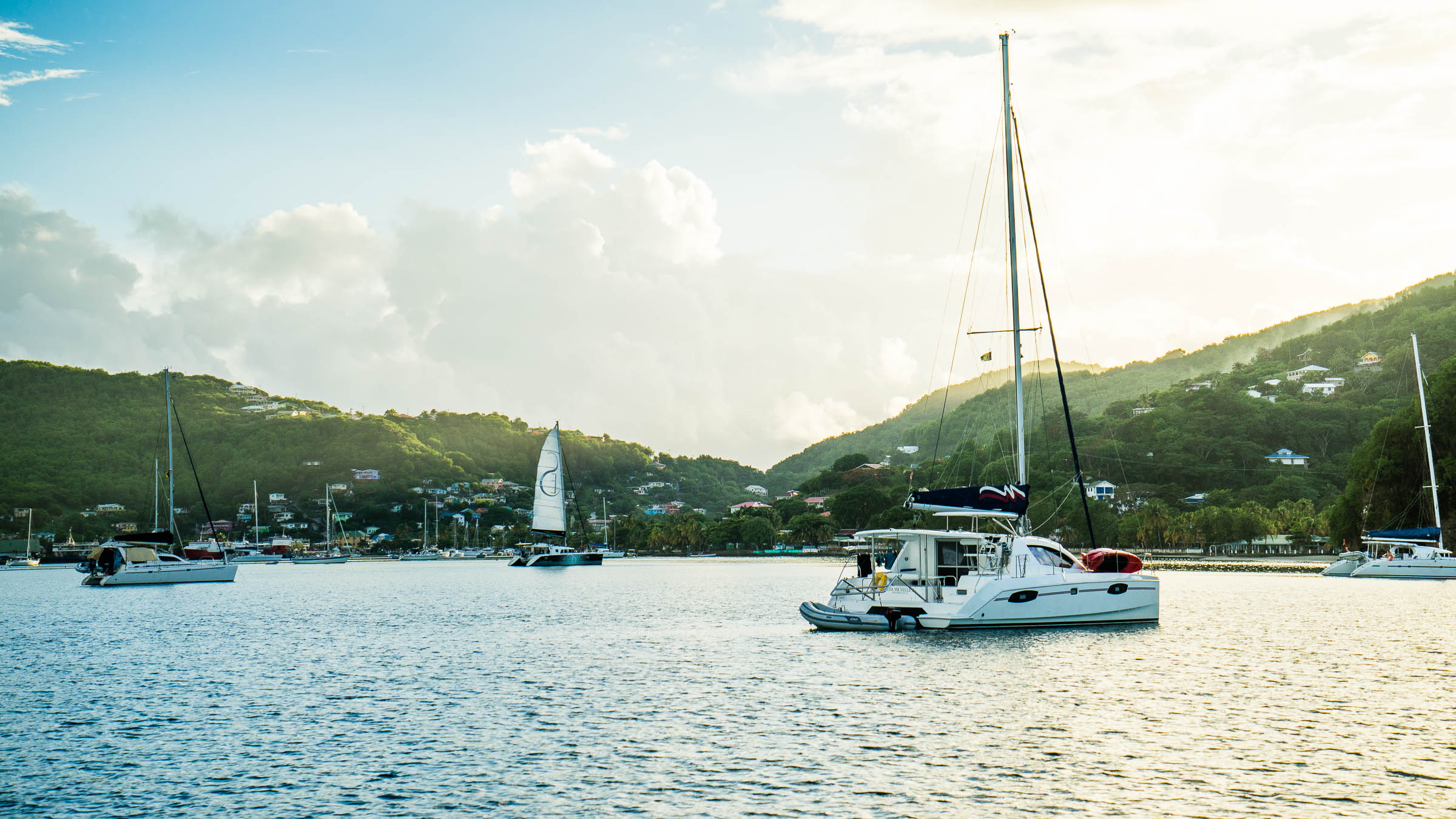 Sailing Admirality Bay, Bequia, The Grenadines by Patrick Bennett