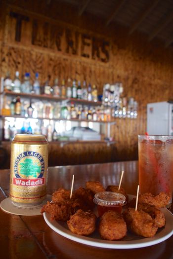 My little snack at Turner's Beach Bar, Antigua | SBPR