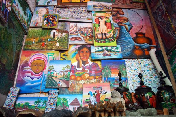 Haitian art pieces are popular sellers in the Iron Market | SBPR