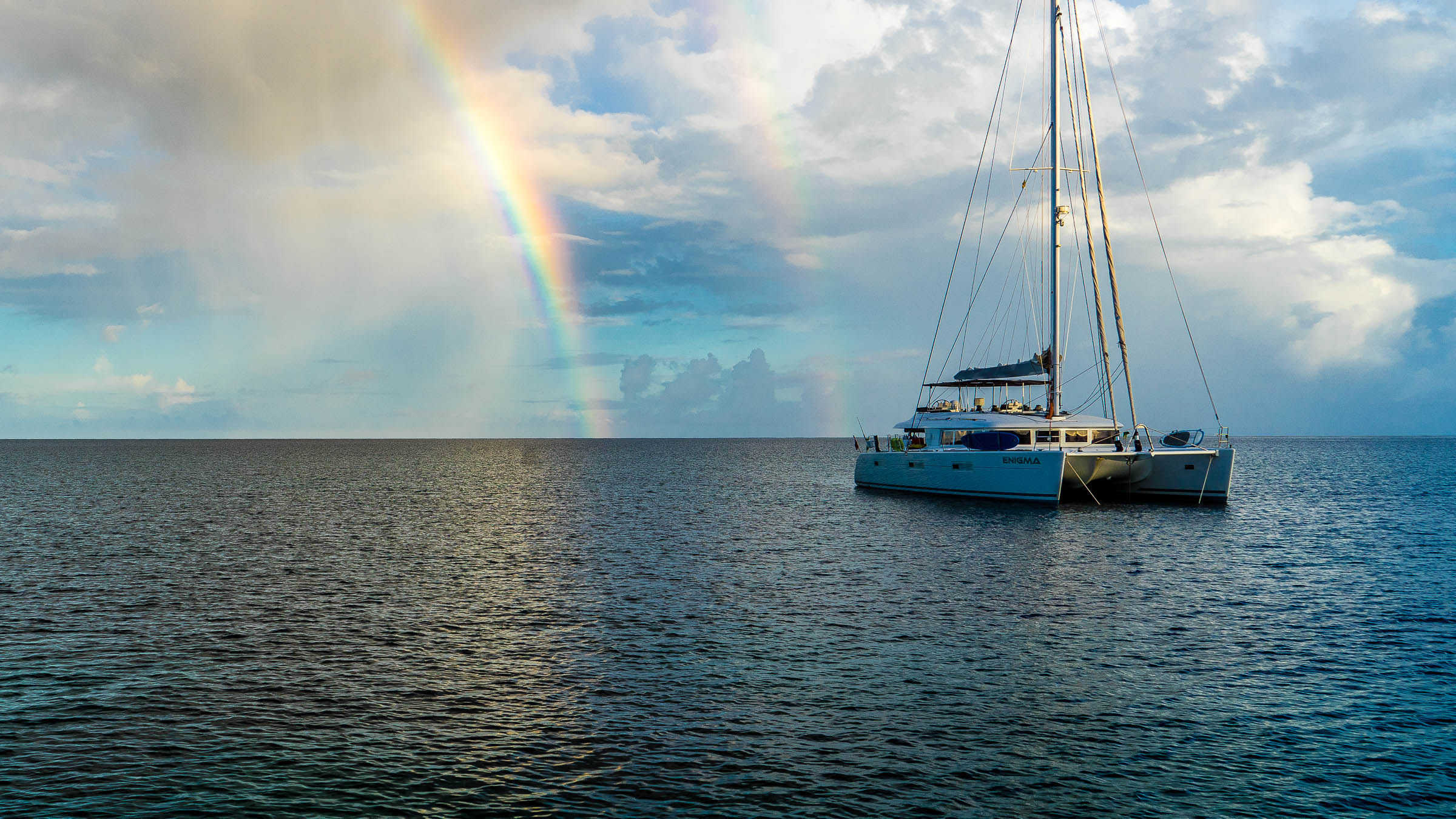 Double Rainbow Morning Bequia by Patrick Bennett