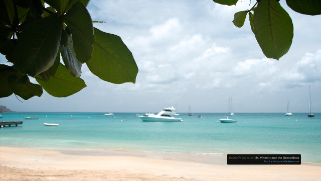 Boats Off Canouan, St. Vincent and the Grenadines