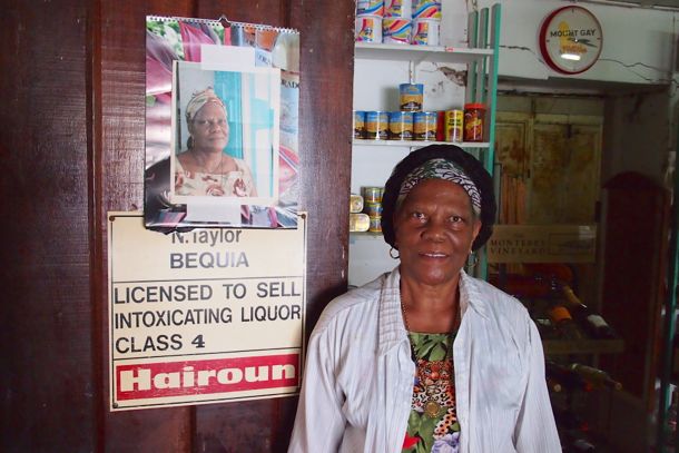 Mrs. T, Noelina Taylor, at her place in Bequia | SBPR