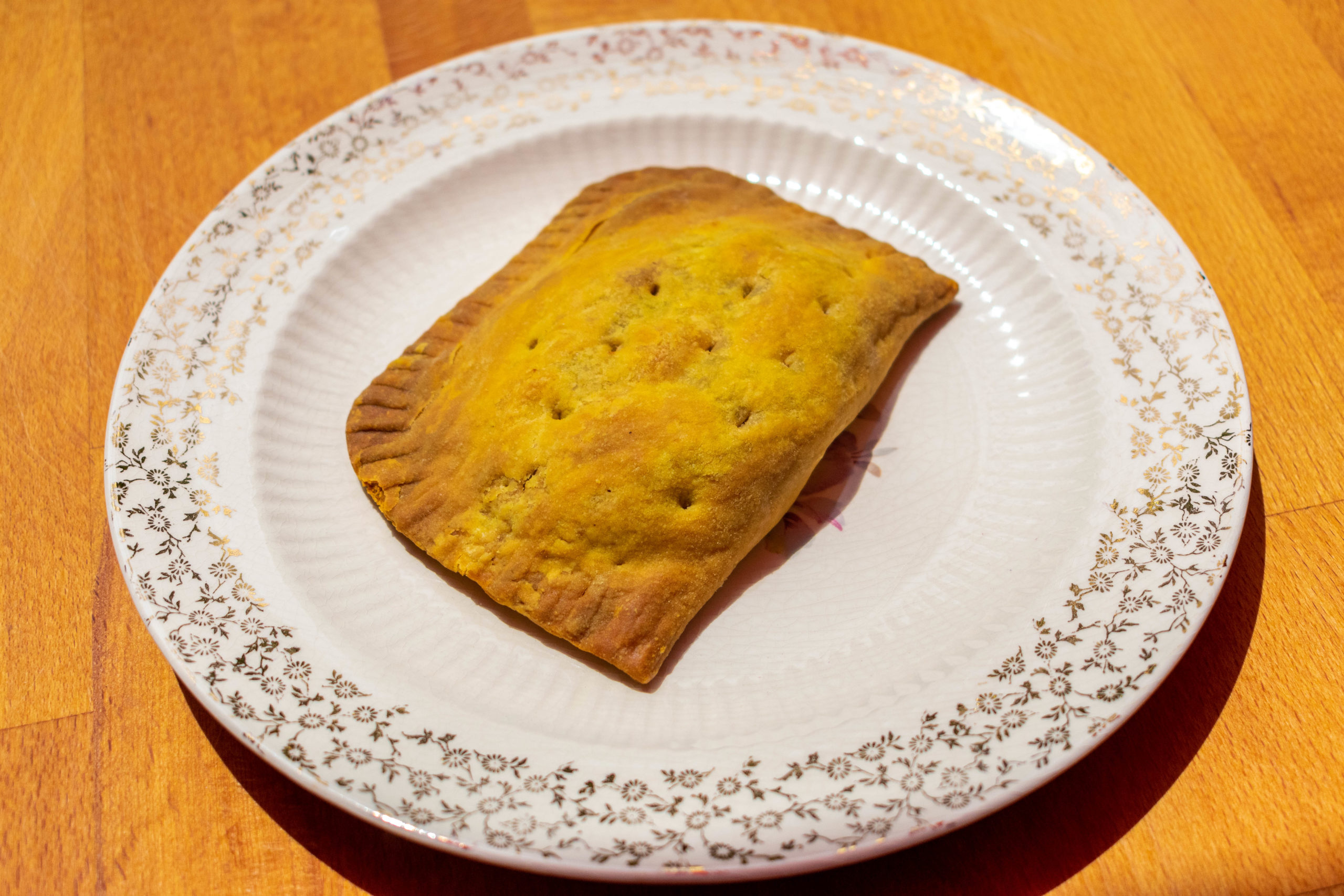 Jamaican Patty on a plate