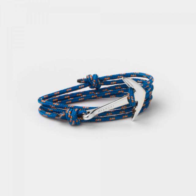 Miansai Silvertone Anchor Caribbean Rope