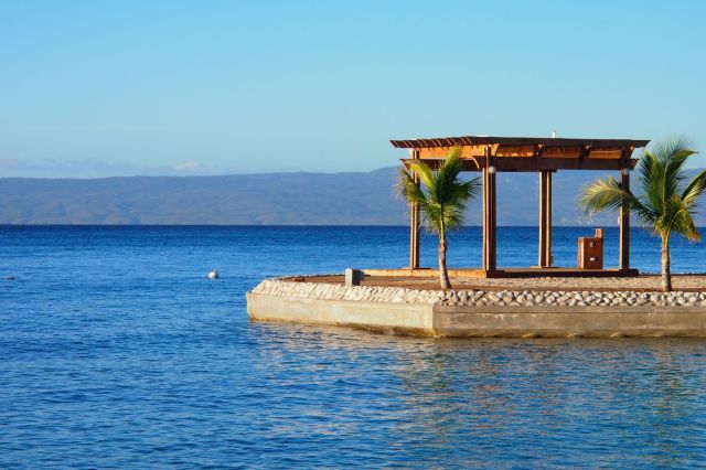 Man-made island at Moulin Sur Mer Resort in La Cote des Arcadins, Haiti | SBPR