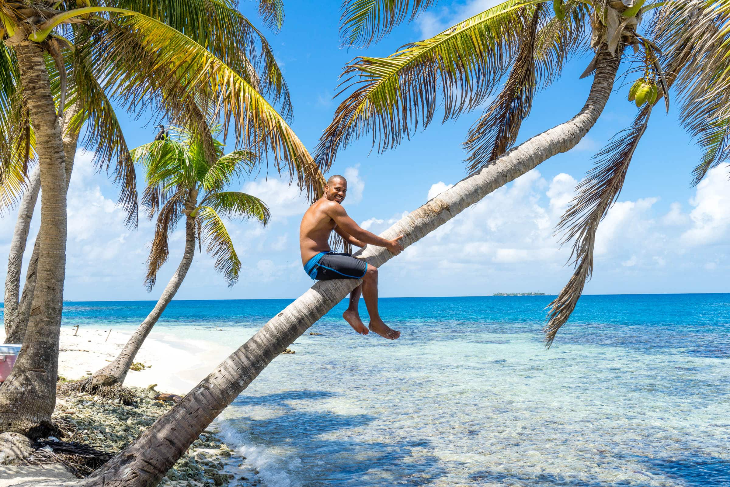 Patrick in Silk Cays, Belize