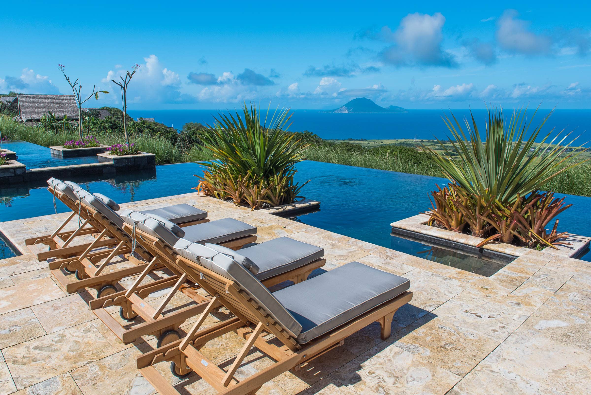 The Pool at Belle Mont Farm on Kittitian Hill by Patrick Bennett