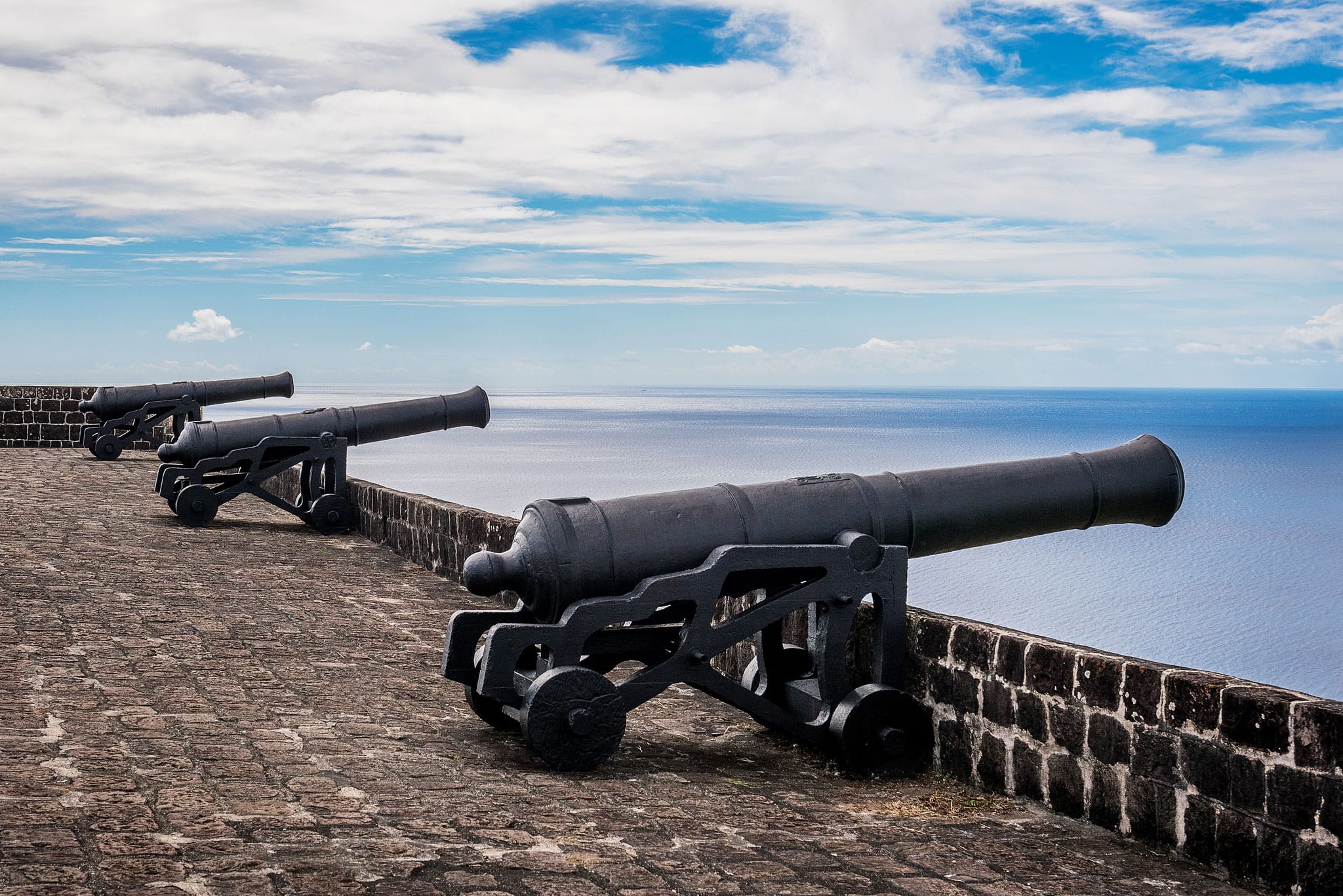 Brimstone Hill Fortress cannons by Patrick Bennett