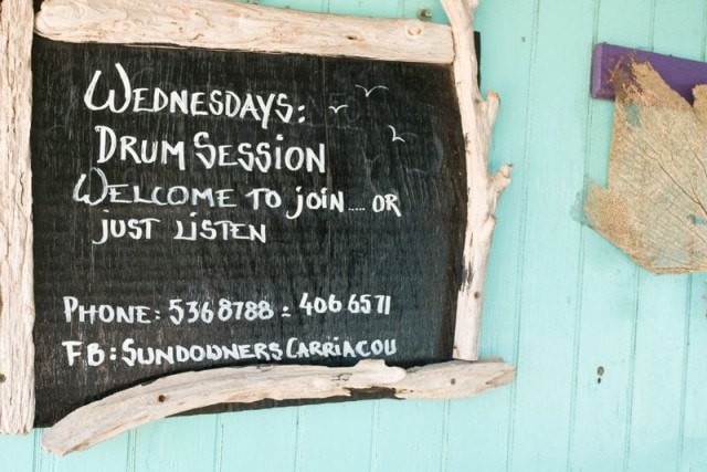 Sundowners Drum Session sign | Credit: Zickie Allgrove