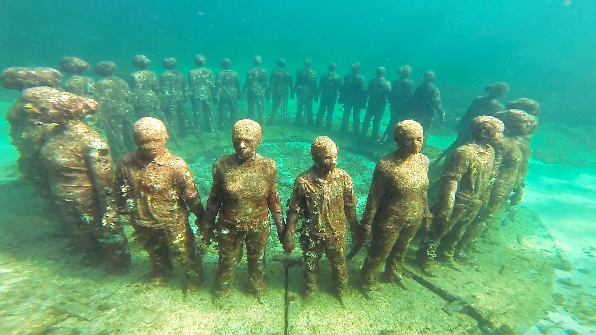 The Molinere Underwater Sculpture Park, Grenada by Patrick Bennett