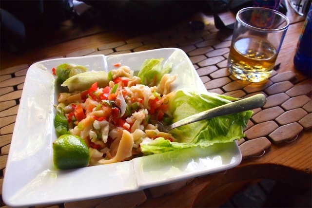 My conch salad at Bugaloo's Conch Crawl | SBPR