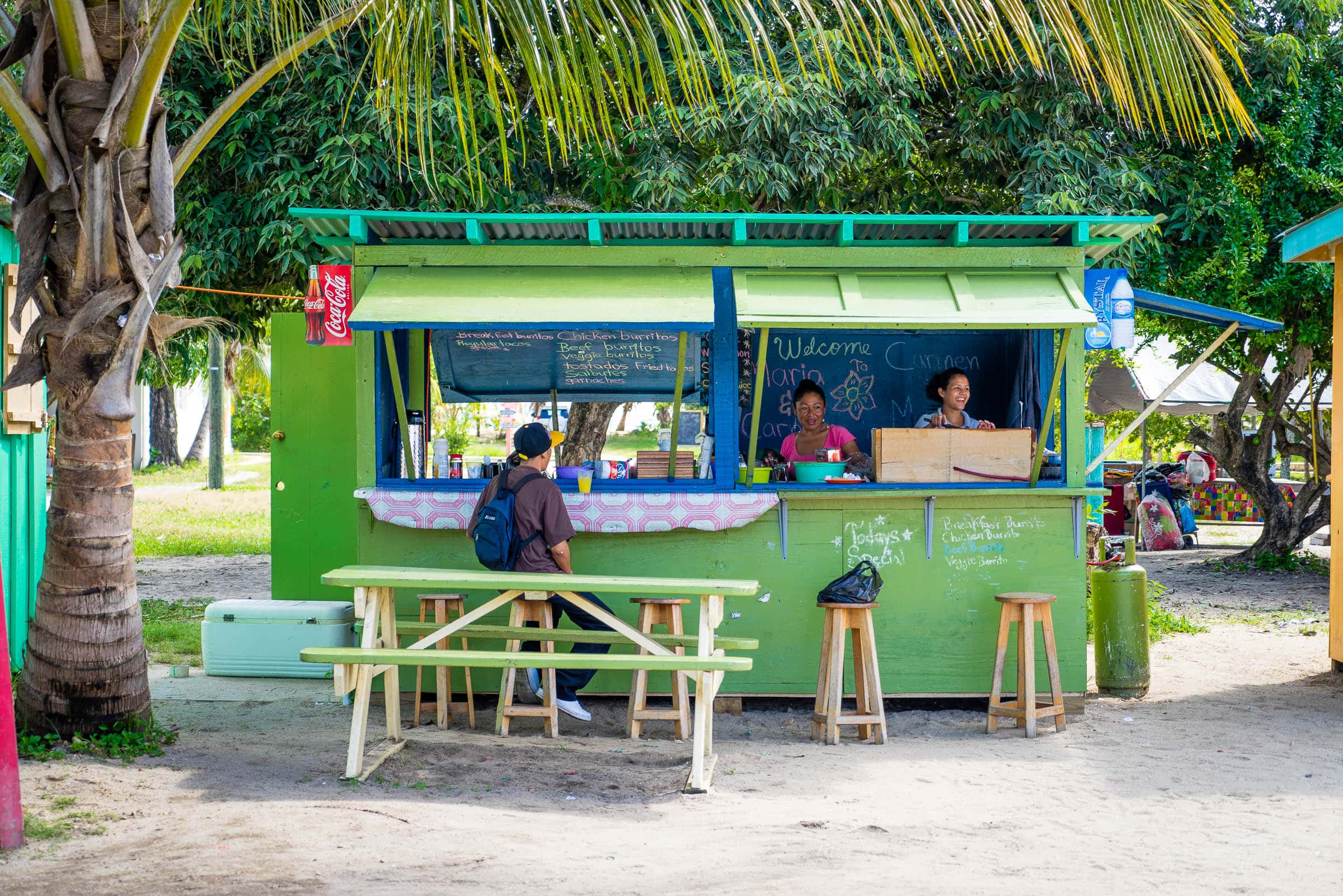 Maria and Carmen Placencia, Belize by Patrick Bennett