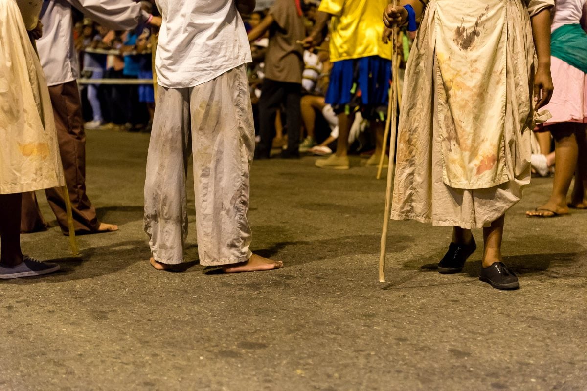 Kambule/Canboulay feet on the ground by Patrick Bennett