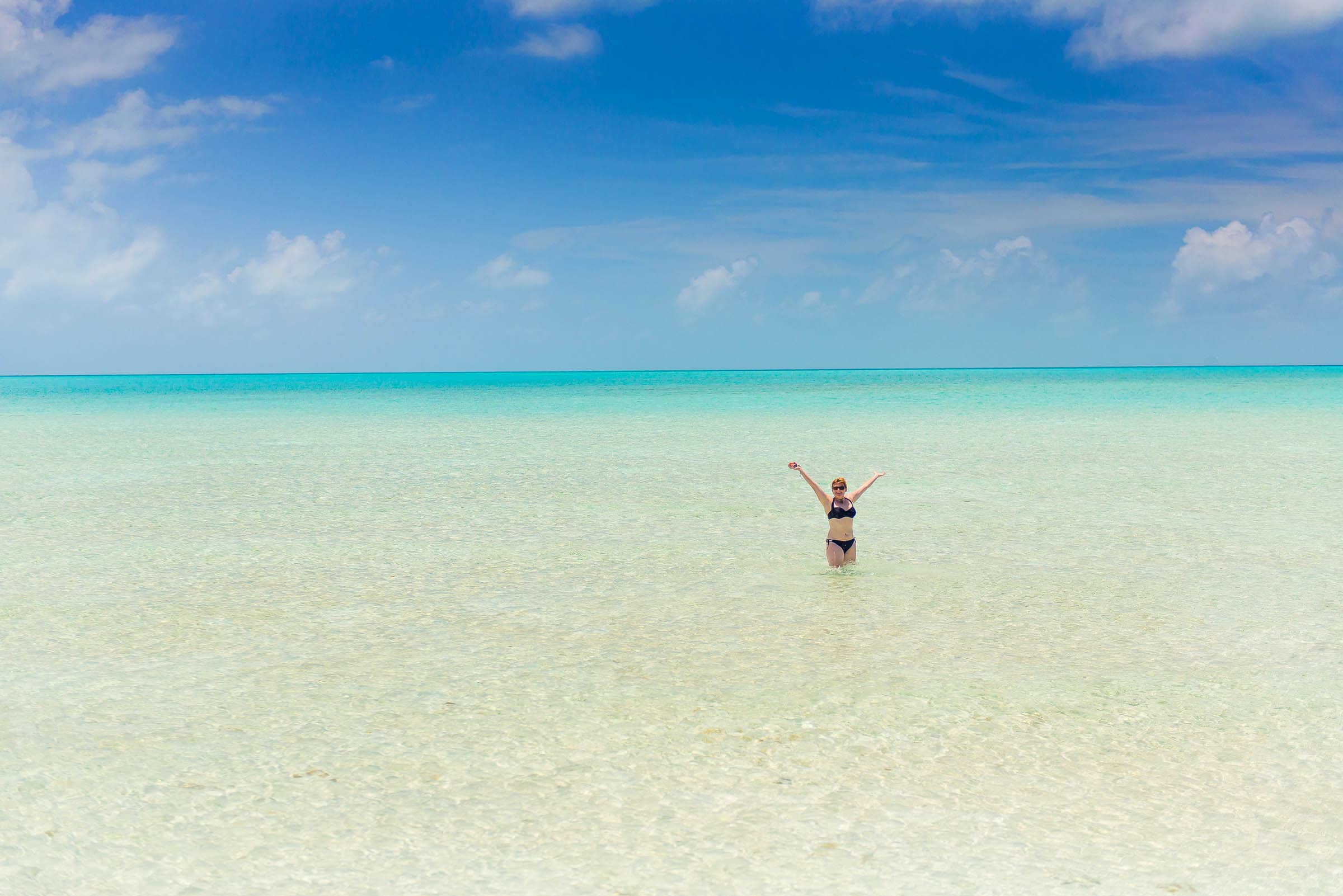 Deb of The Planet D at Bitter Guana Cay, The Bahamas by Patrick Bennett