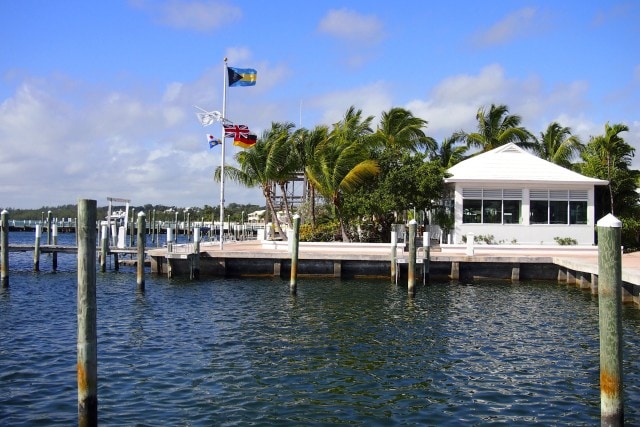Angler's Restaurant sits on the waterfront at Abaco Beach Resort and Boat Harbour Marina | SBPR 