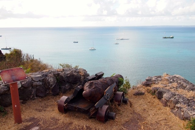 Little cannon atop Fort Louis in Marigot, St. Martin | SBPR