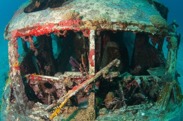 What's left of the cockpit | Credit: Mark Yokoyama