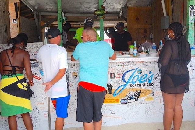 Ordering up at Joe's Conch Shack | Zickie Allgrove