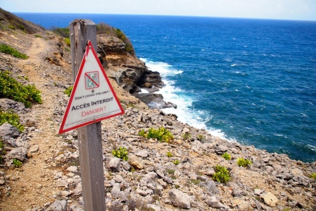 Footing can be tricky along the trails that wind around Martinique's Caravelle Peninsula | SBPR