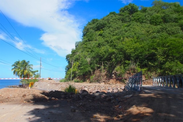 Temporary Bridge on the road to Colihaut, Dominica | SBPR