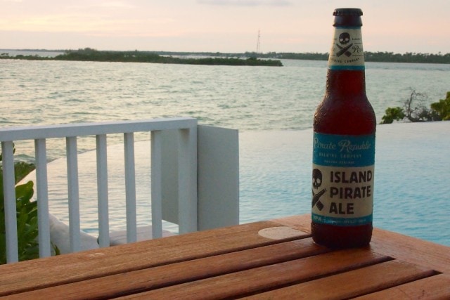 Island Pirate Ale at Sunset at Deep Water Cay, The Bahamas | SBPR