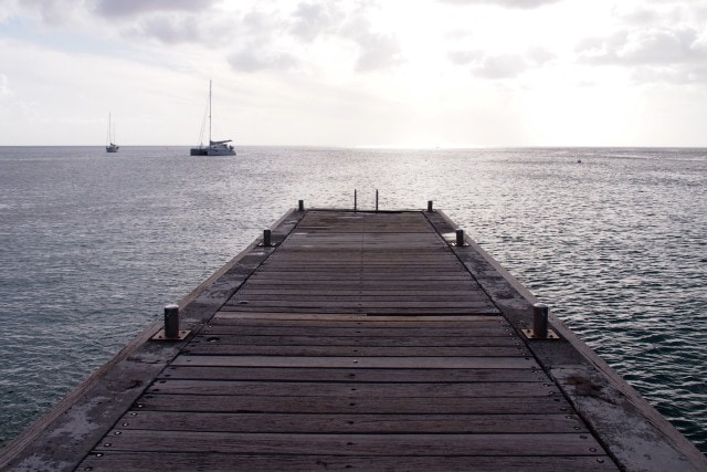 The sun begins to set over Grande Anse-d'Arlet | SBPR