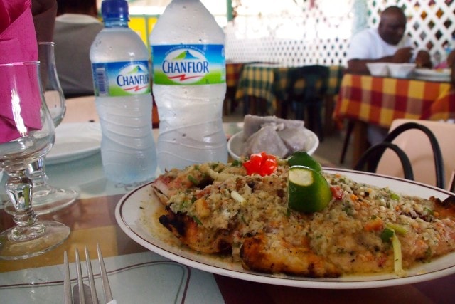 Most savory fish plate in Martinique | SBPR