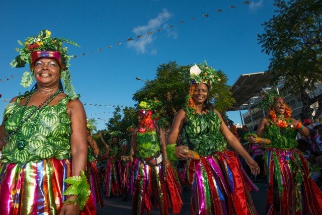 Female masqueraders, Martinique Carnaval | Credit: Henri Salomon for the Martinique Promotion Bureau
