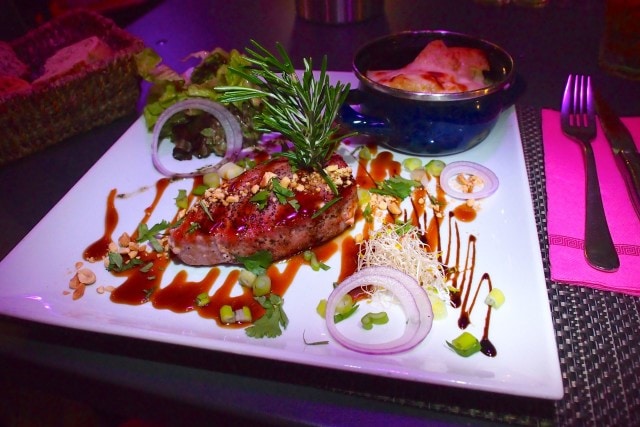 Asian style Tuna Steak at Le Piment, St. Martin