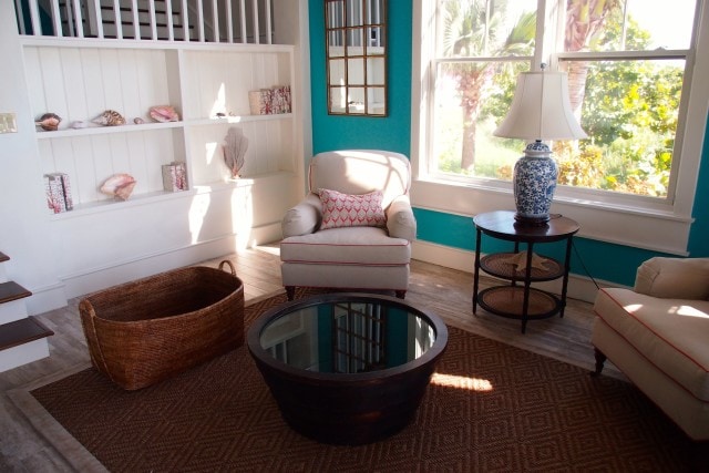 Royal Poinciana Living Room, Deep Water Cay | SBPR