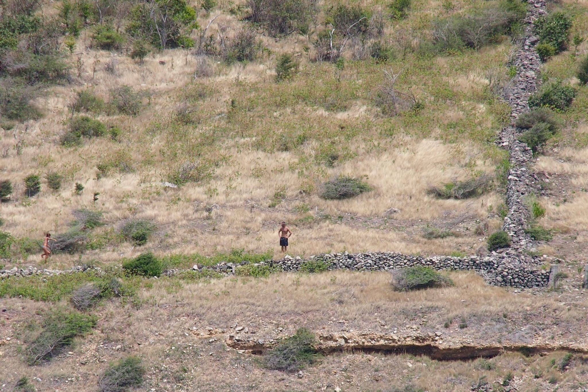 Hikers trekking along the slave walls of St. Martin | SBPR