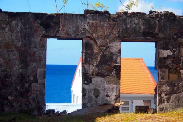 The new peeks out among the old everywhere in historic Saint-Pierre, Martinique | SBPR