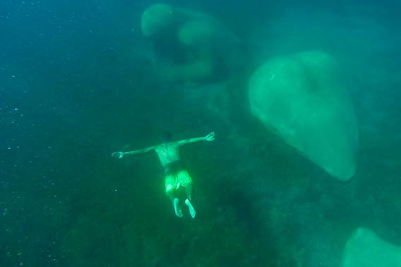 Yemaya underwater sculpture, Martinique by Laurent Valere