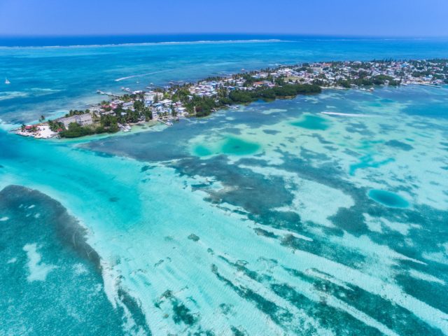 This birds-eye view of Caye Caulker may not look so pristine for long... | Credit: Flickr user f. ermert