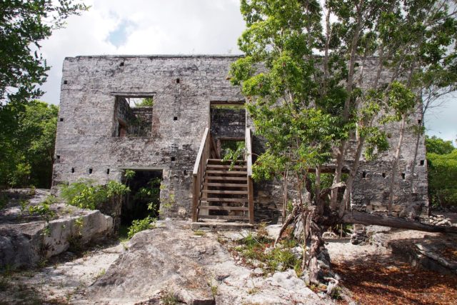 New stairs to the old Great House at Wade's Green Plantation, North Caicos | SBPR