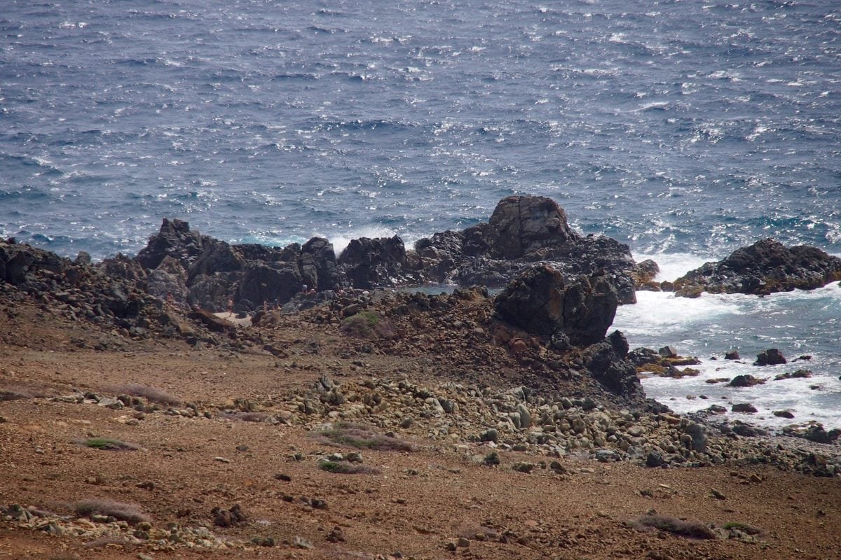 Our first look at Conchi (and its many visitors) from a distance Our first look at Conchi (and its many visitors) from a distance