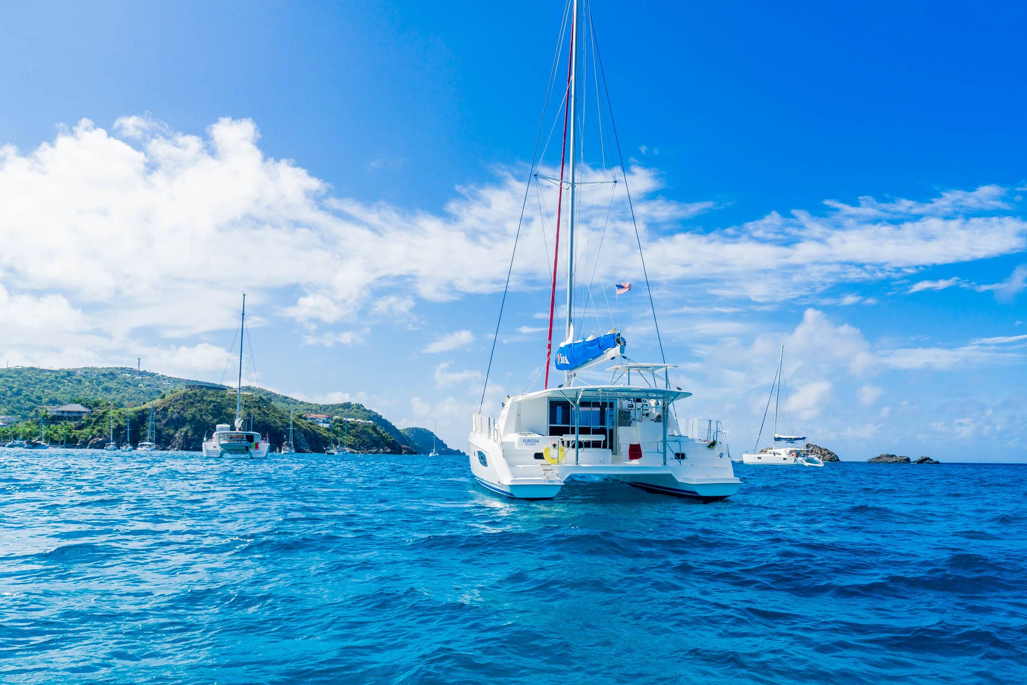 Anchored off St. Barths by Patrick Bennett