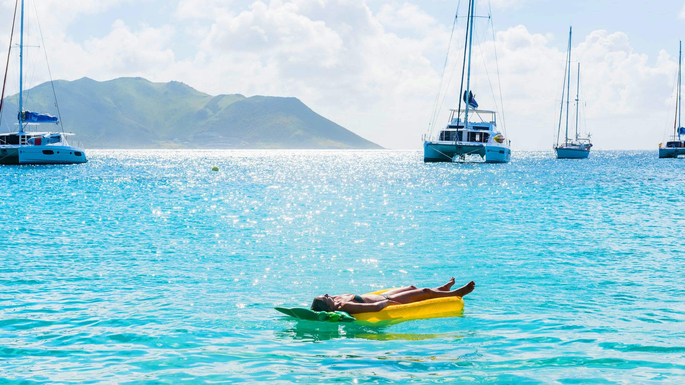 Floating in front of St. Martin by Patrick Bennett