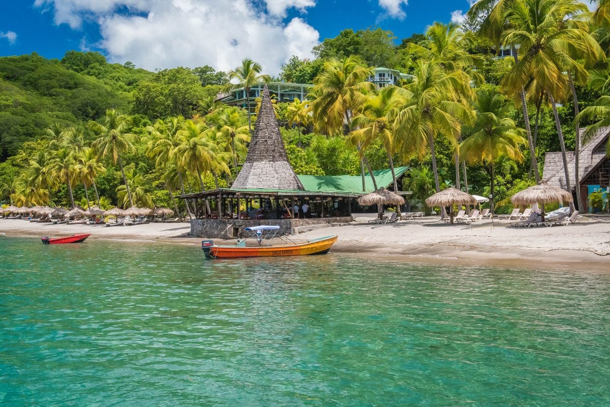 Anse Chastnet Beach, St. Lucia by Patrick Bennett