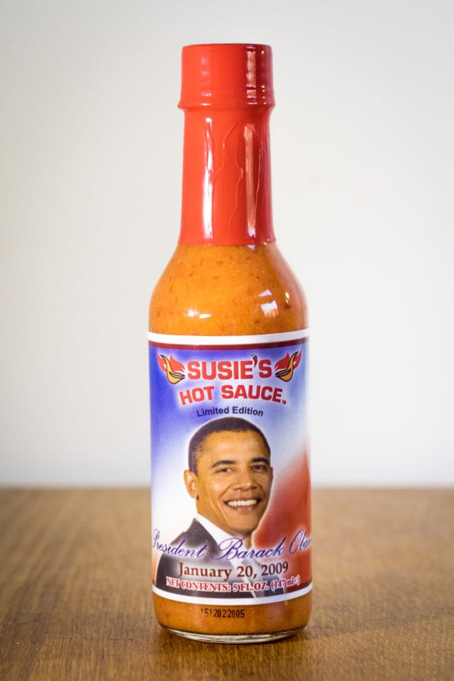 Susie's Hot Sauce Limited President Obama Edition