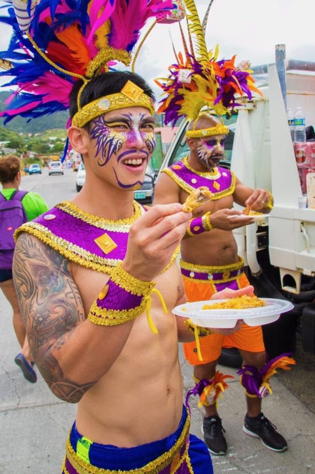 Fueling up for Carnival fun in St. Martin | Credit: Malaika Maxwell
