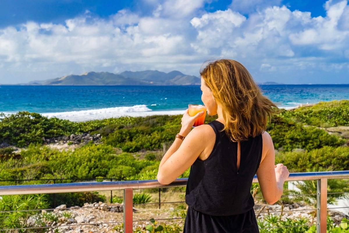 Enjoying a tequila sunrise at Tequila Sunrise Villa, Anguilla