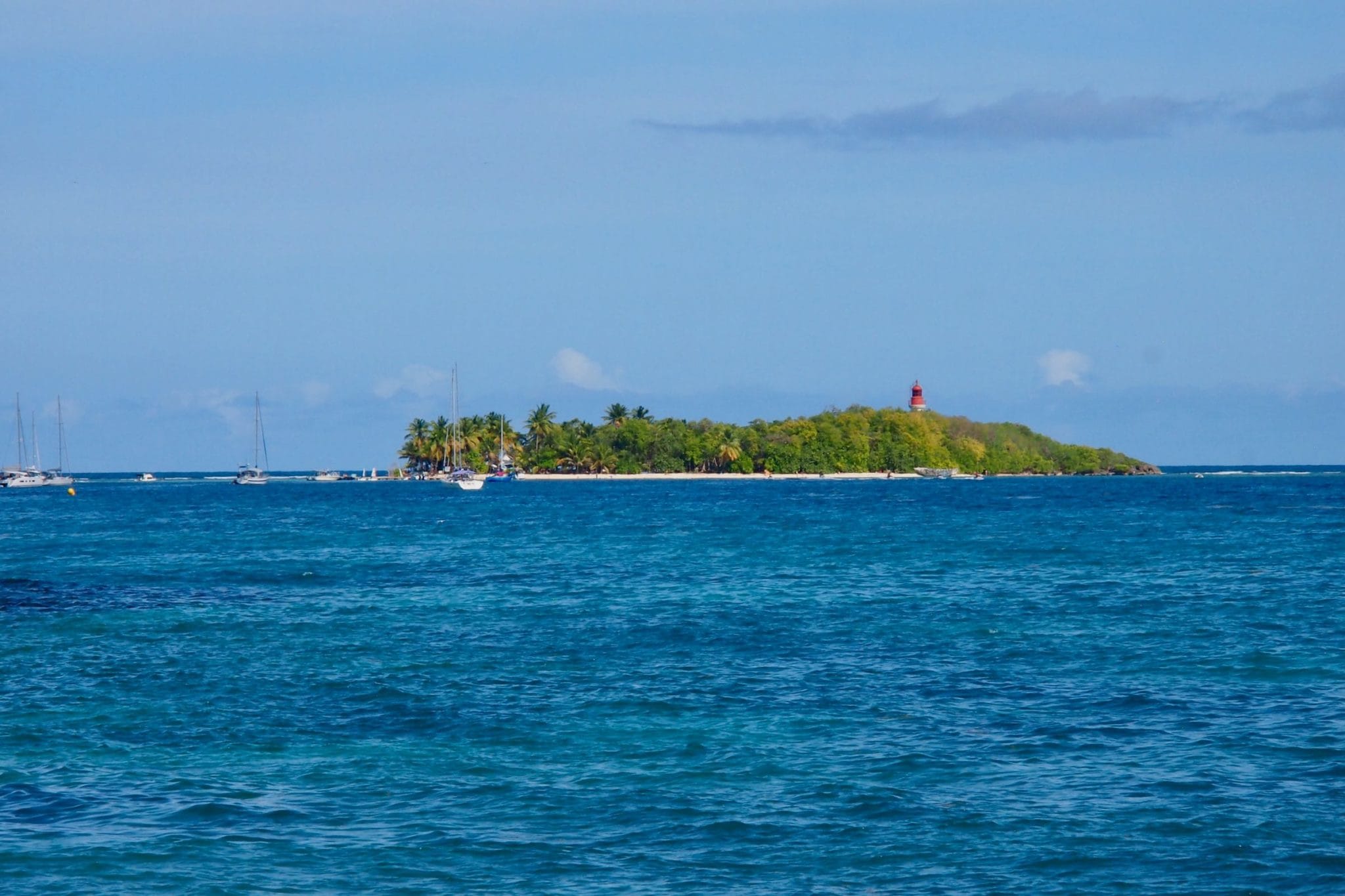 Sunbathing Above The Sea in Le Gosier, Guadeloupe Islands