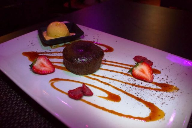 Chocolate Lava Cake Dessert at Le Piment, St. Martin