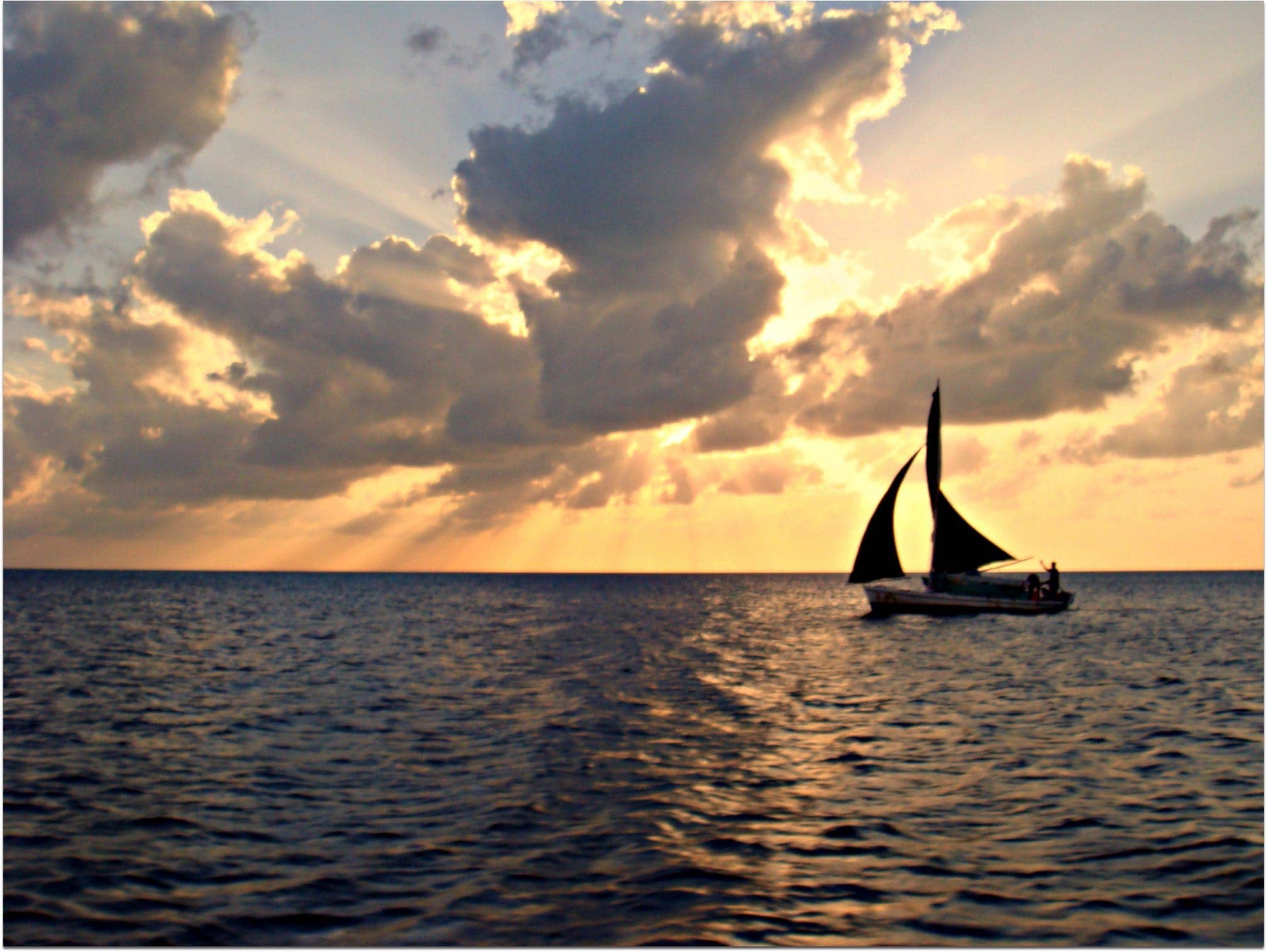 Sunset Sailing in Belize