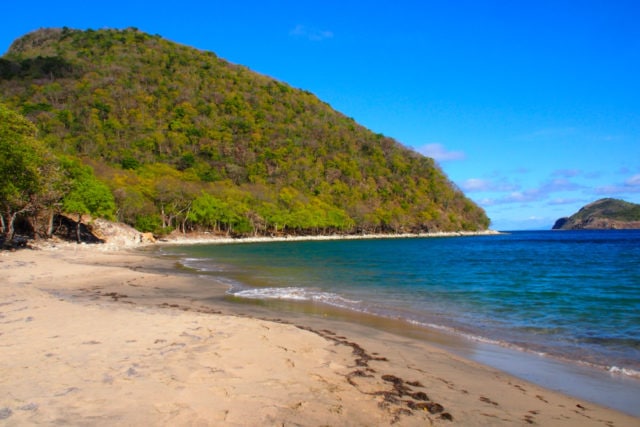 Sands of Anse Crawen on Terre-de-Haut, Guadeloupe 