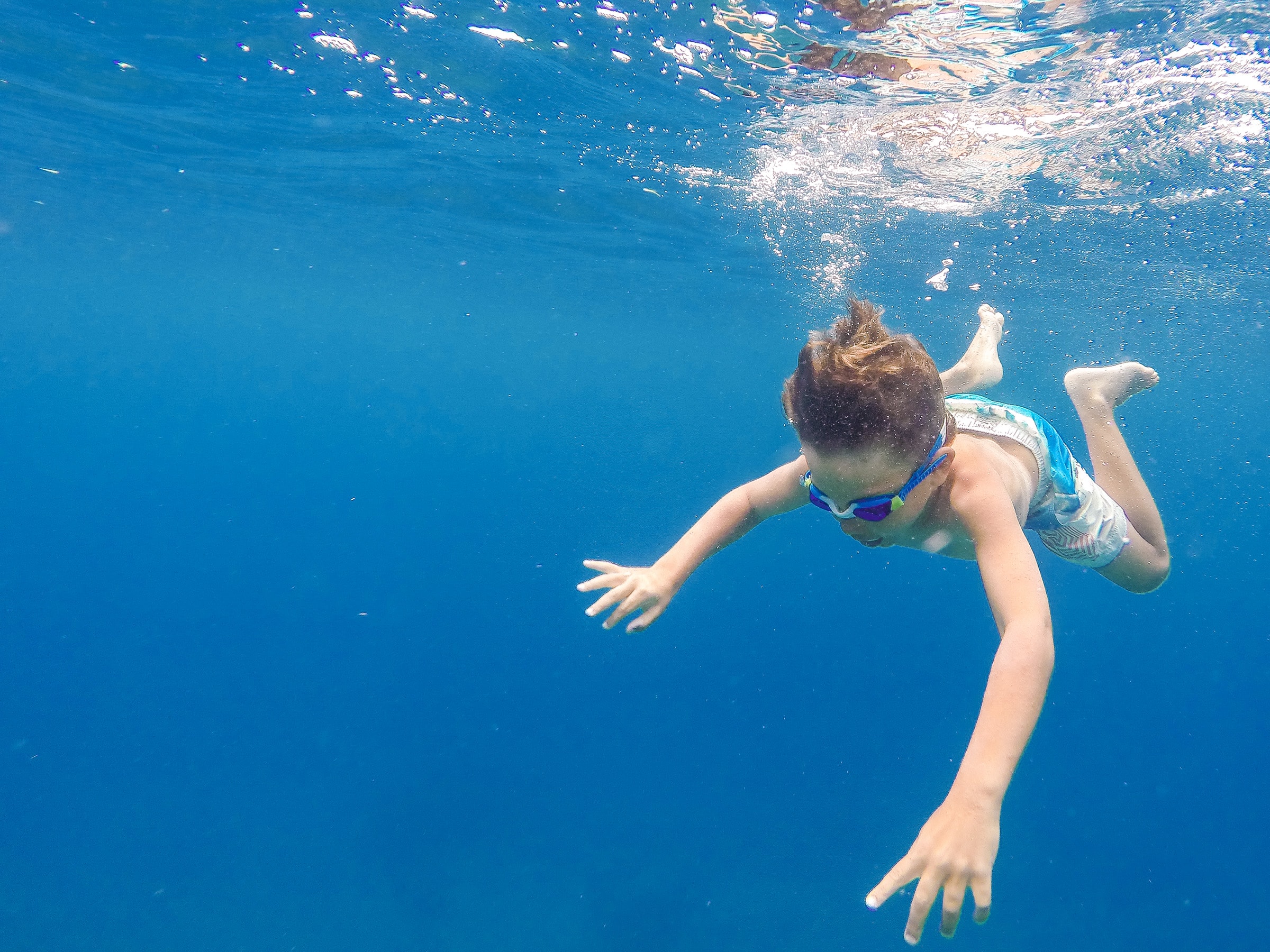 Swimming in the British Virgin Islands by Patrick Bennett