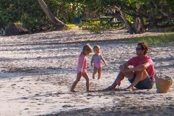 Dad time on Magens Bay, St. Thomas